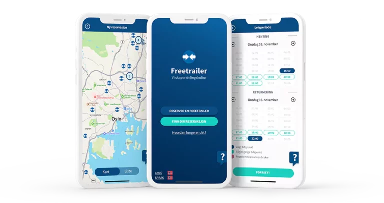 Freetrailer app Norge