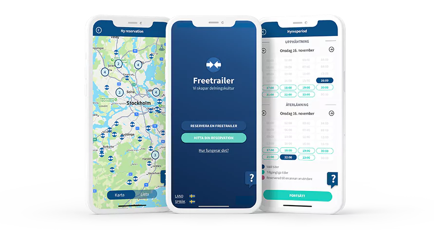 Freetrailer app Sverige