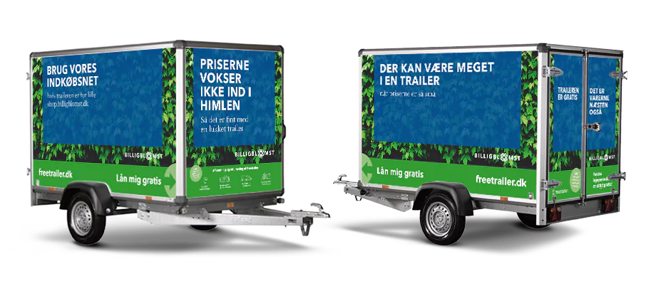Lån en trailer hos Billigblomst