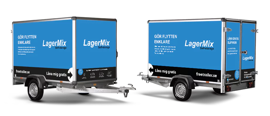 Hyr släp hos Lagermix Self Storage