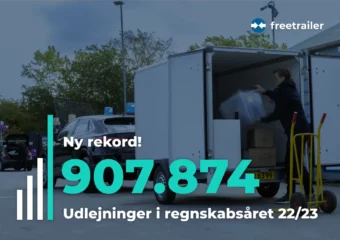Freetrailer sætter ny rekord med 907.874 udlejninger i regnskabsåret