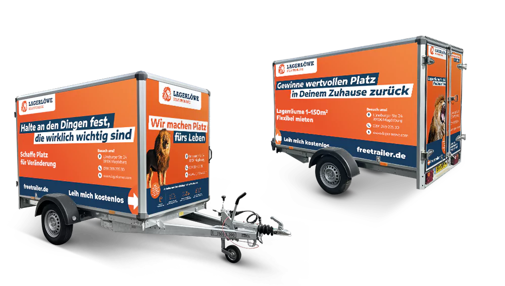 Mieten Sie einen Anhänger bei Lagerlöwe