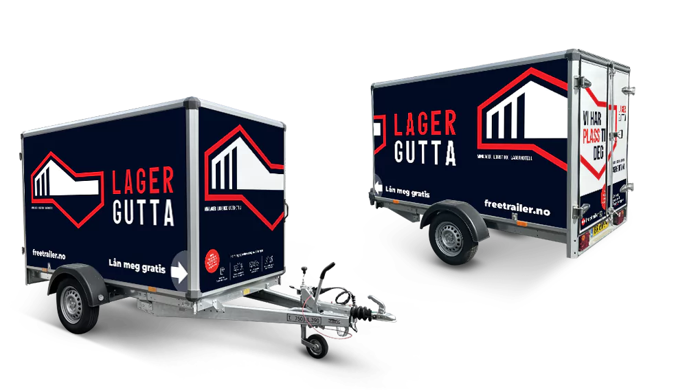 Lei tilhenger hos Lagergutta